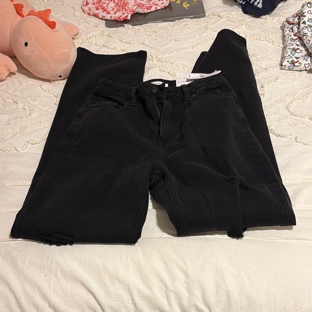 Stylish Black Distressed Jeans Pacsun